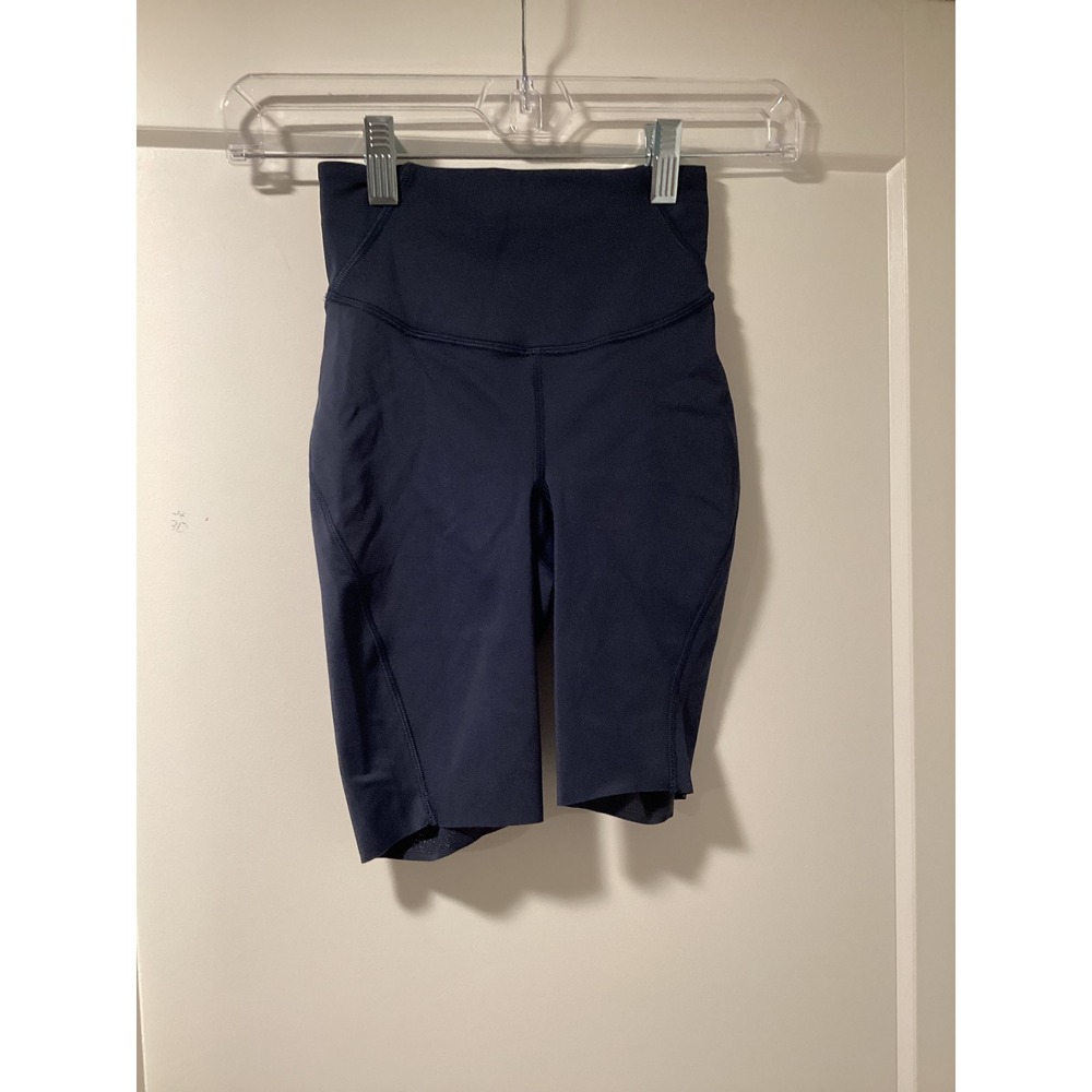 Lululemon Fast and Free High-Rise Shorts 8 Navy Blue Nulux Running Size 0